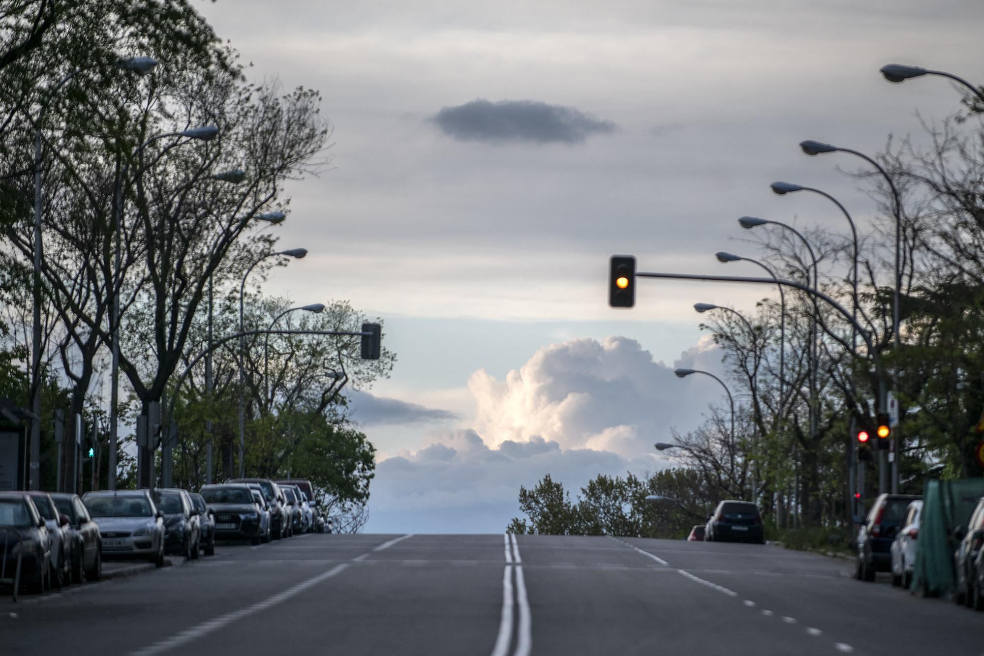 Atardecer en madrid coronavirus